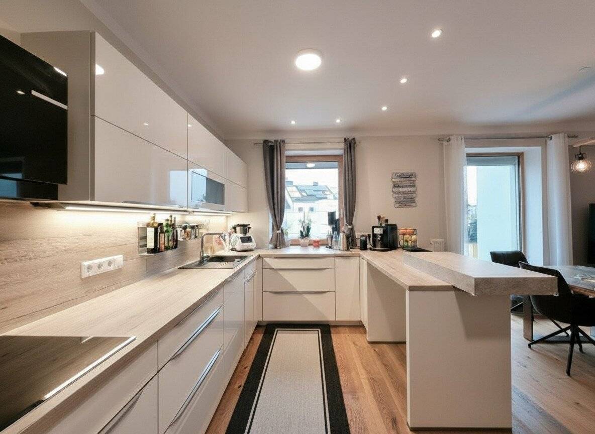 Exclusive four room apartment in a prime location, stylish living with a generous terrace