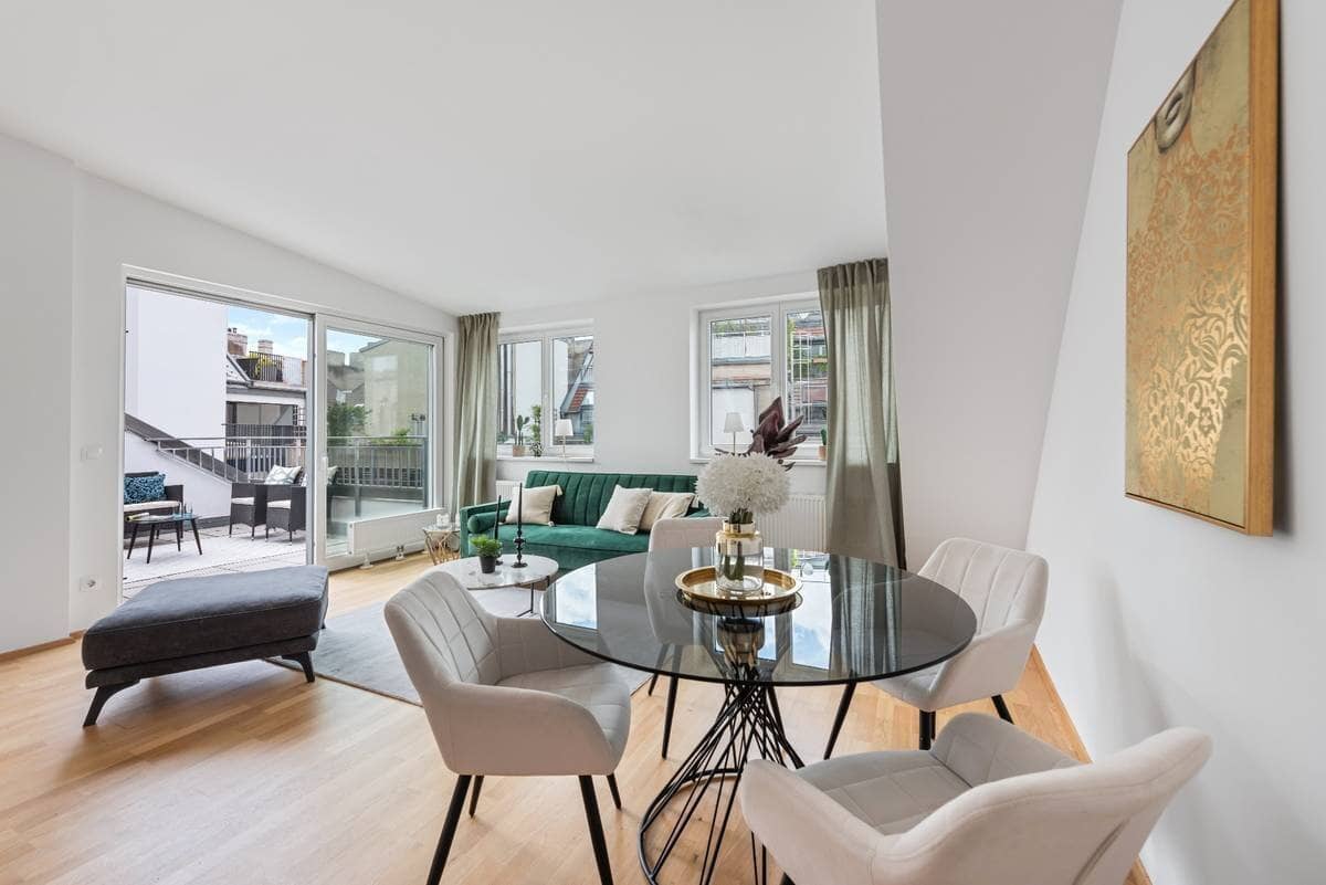 Dachgeschoßtraum  116m²  mit 3 Terrassen in Toplage 1090 Wien !