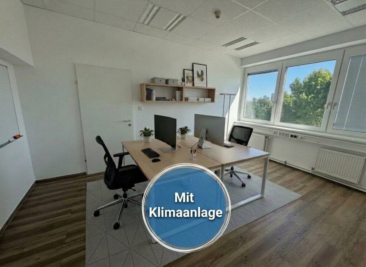 Open-ended lease, 4 air-conditioned offices, centrally accessible, in a top subway location.