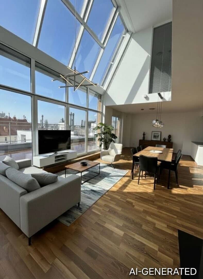 Luxurious penthouse in an upscale residential complex with pool, fitness area and concierge service","de":"Luxuriöses Penthouse in edler Wohnhausanlage mit Pool, Fitnessbereich und Concierge-Service."