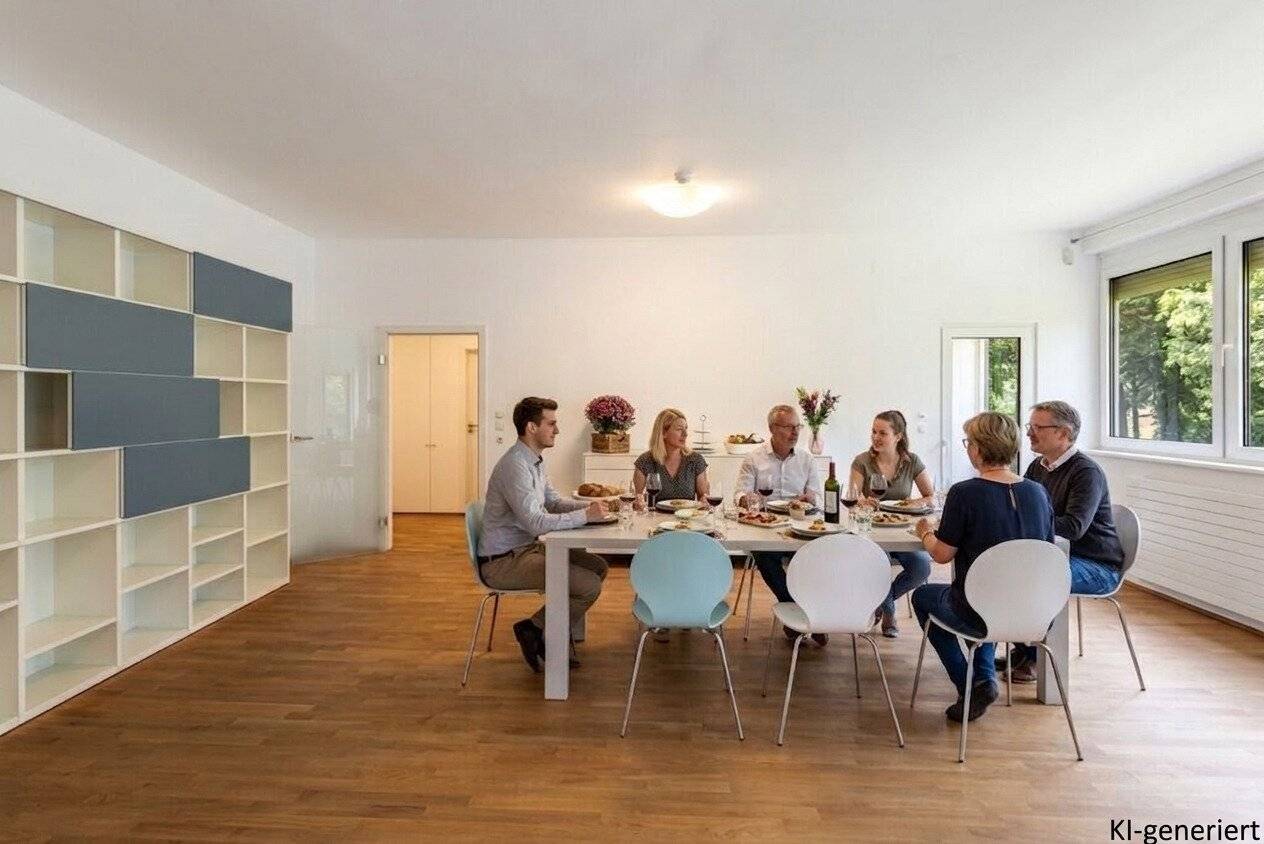 Lebensgefühl pur mit Grünblick in Top-Lage - Durch Raumteilung 4. Zimmer möglich.