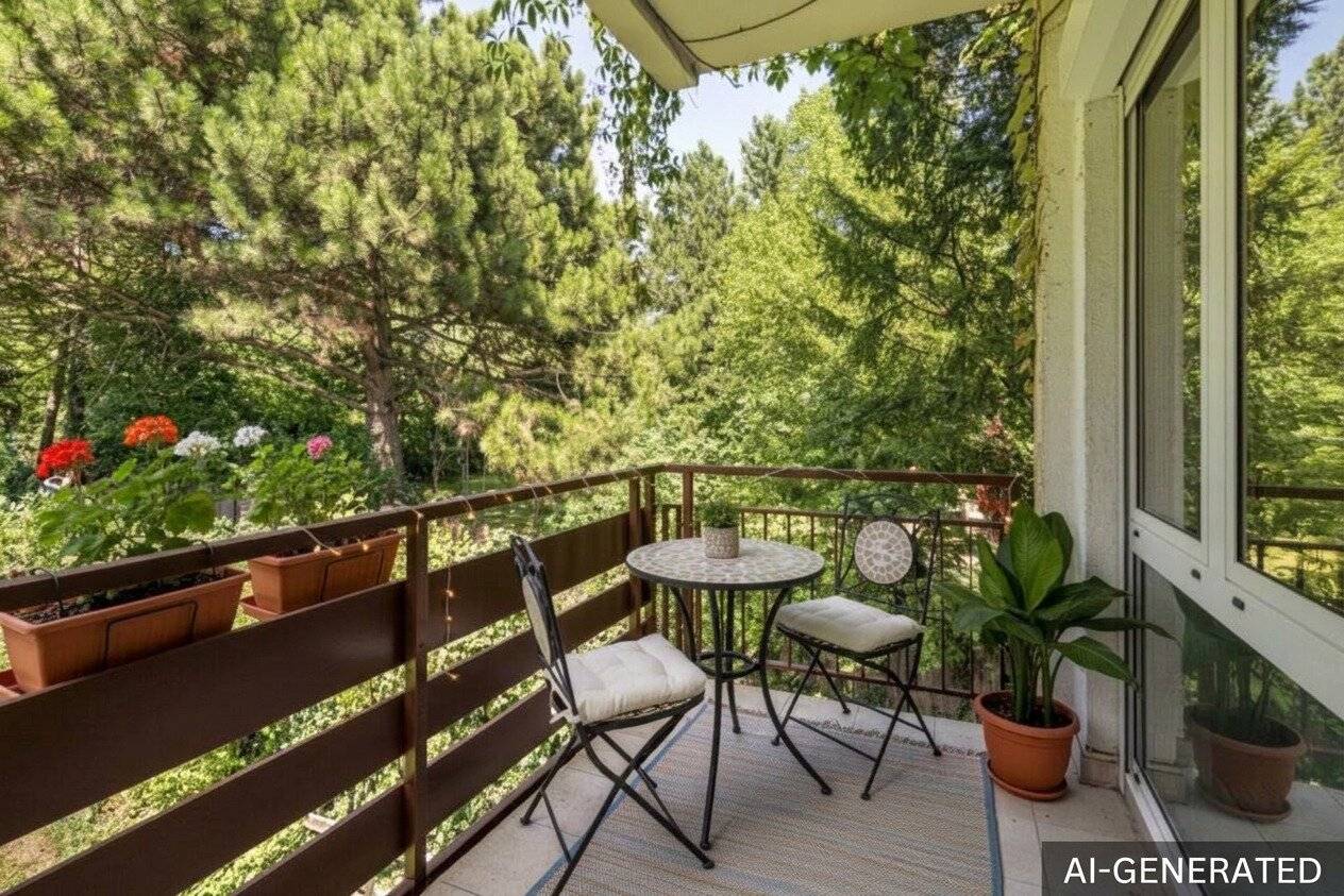 Your new living dream with pure green view in a top location - 4 rooms possible through room division.