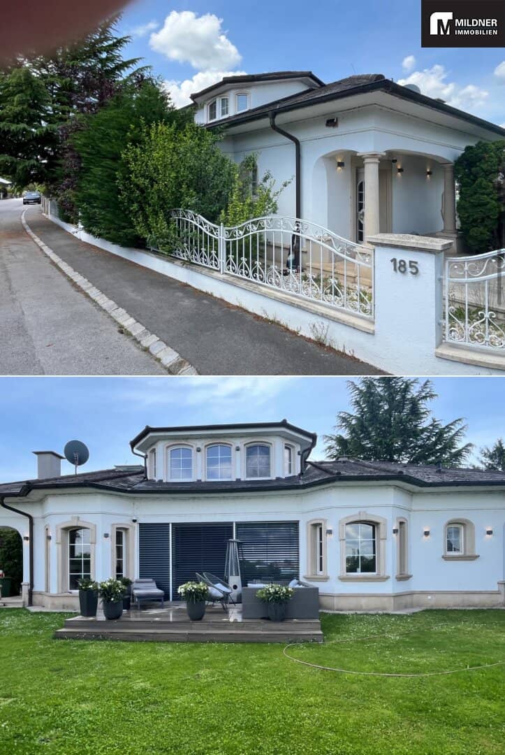 Dreamy bungalow with a mansard attic directly on the lake with lake access on a double plot with a large lakeside terrace in ownership