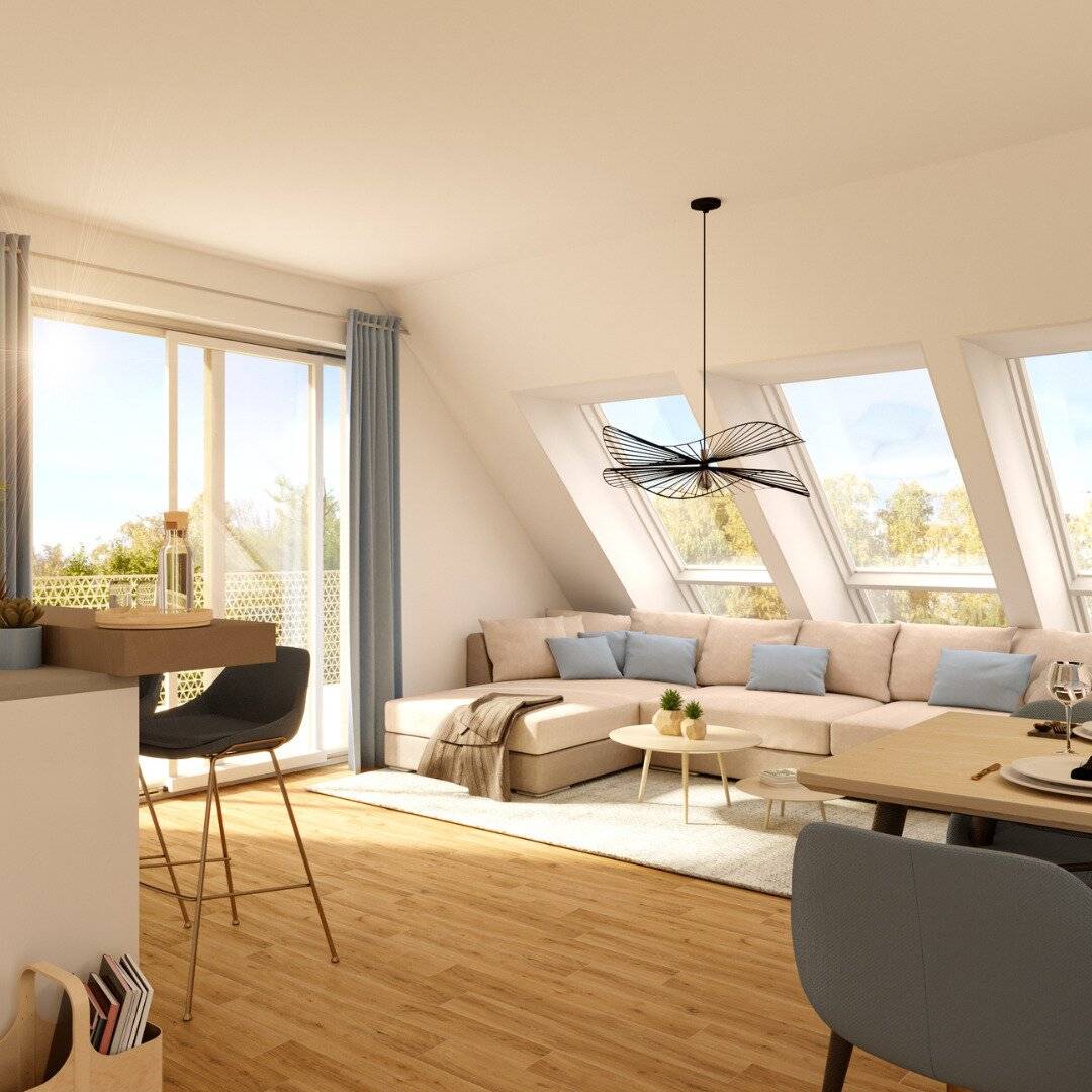 Living next to Schönbrunn 2 room apartment with loggia Shell construction completed