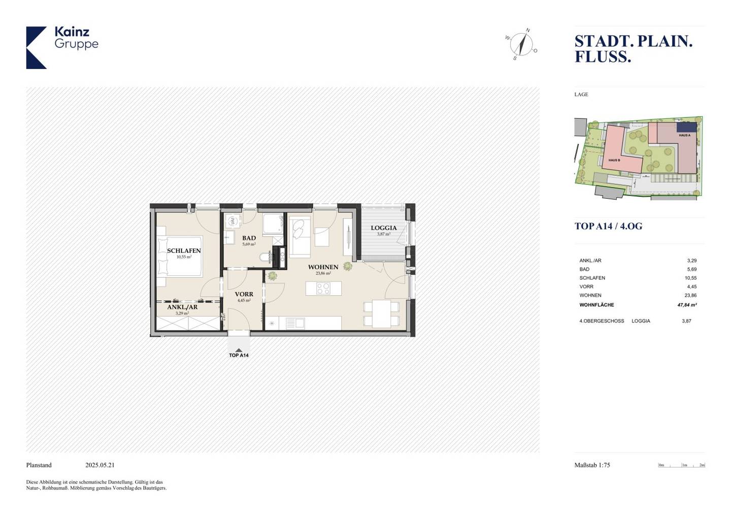 Sunny 2 room apartment with loggia Theodor Körner Straße