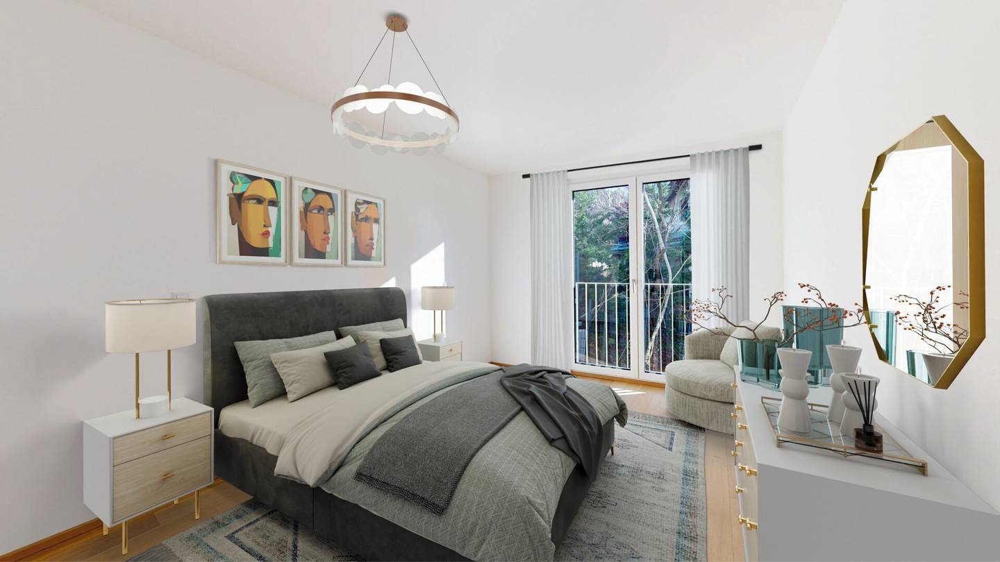 Ansicht Schlafzimmer