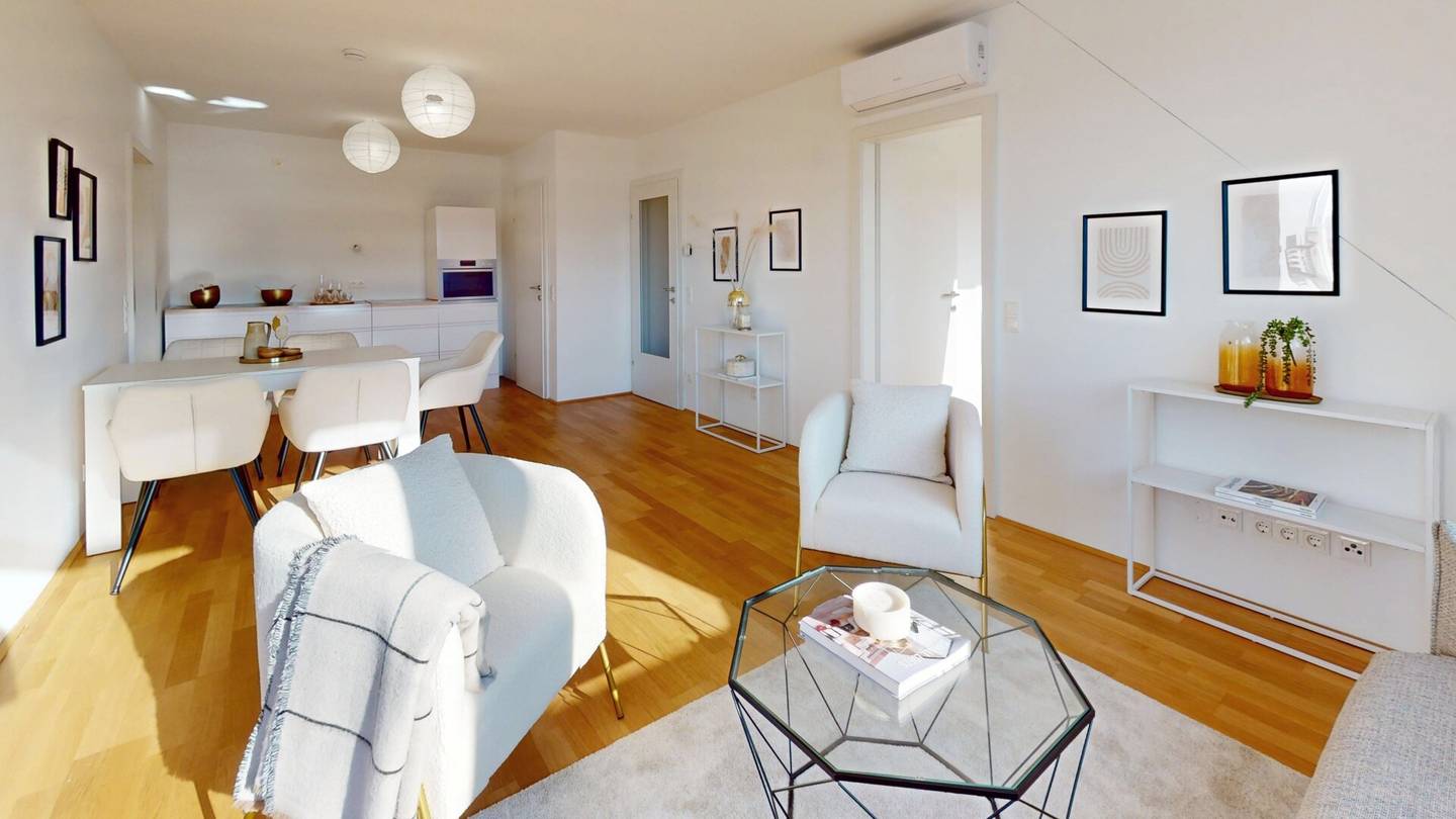 Ansicht Wohn- und Esszimmer