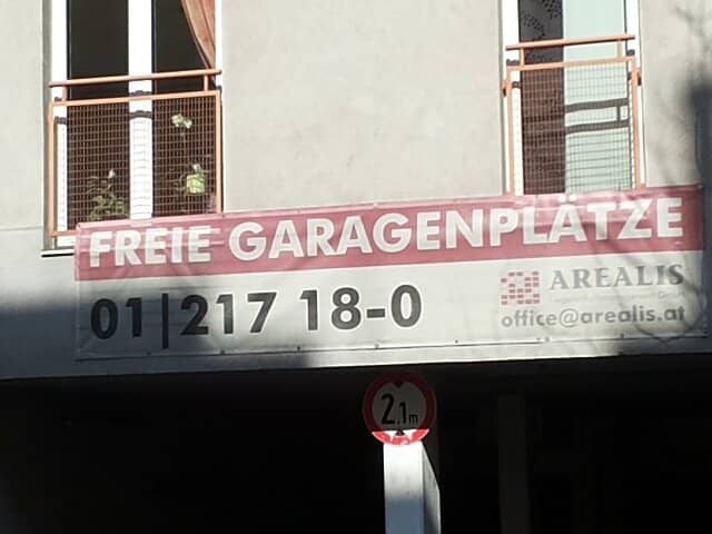Stellplätze in Garage nahe der Hütteldorfer Straße!