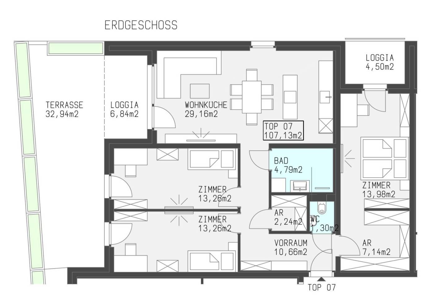 Exklusive Neubauwohnung im Zentrum von Hollabrunn