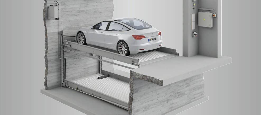 Underground garage parking space in Mühlau - Eckenried 9 - Lift system