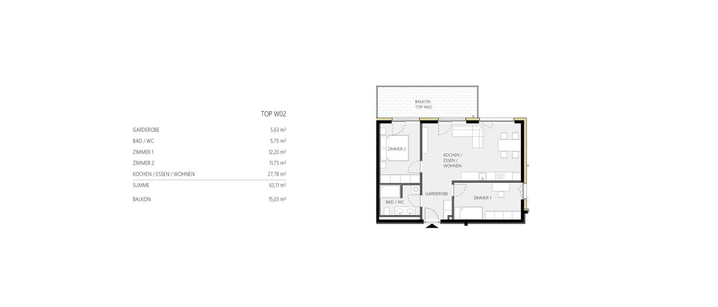 3-room apartment Hillside Top W02
