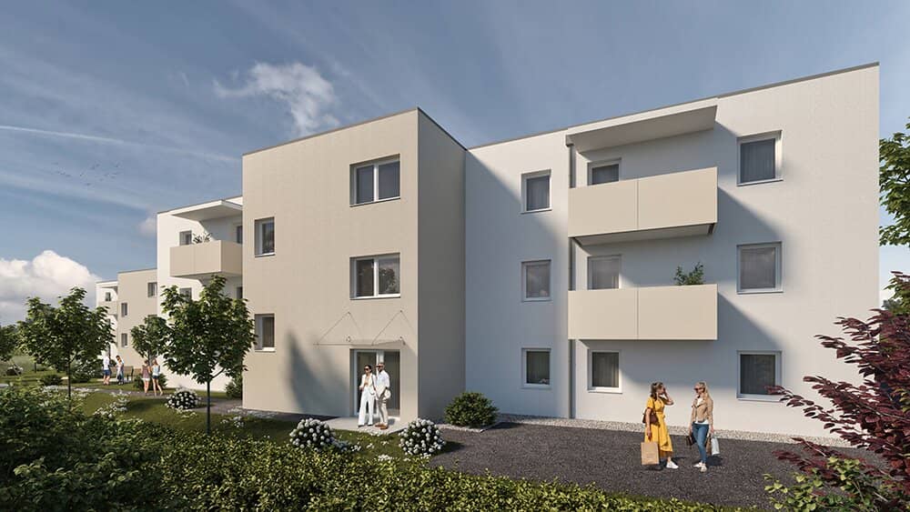 Condominium with 2 balconies in Walding (residential construction funded)