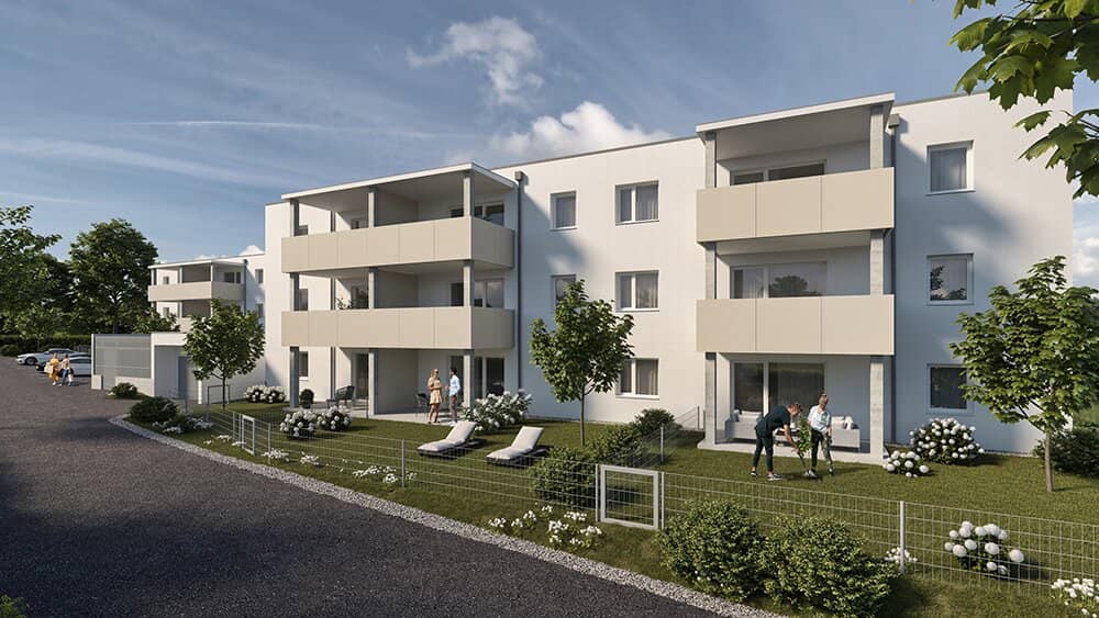 Condominium with 2 balconies in Walding (residential construction funded)
