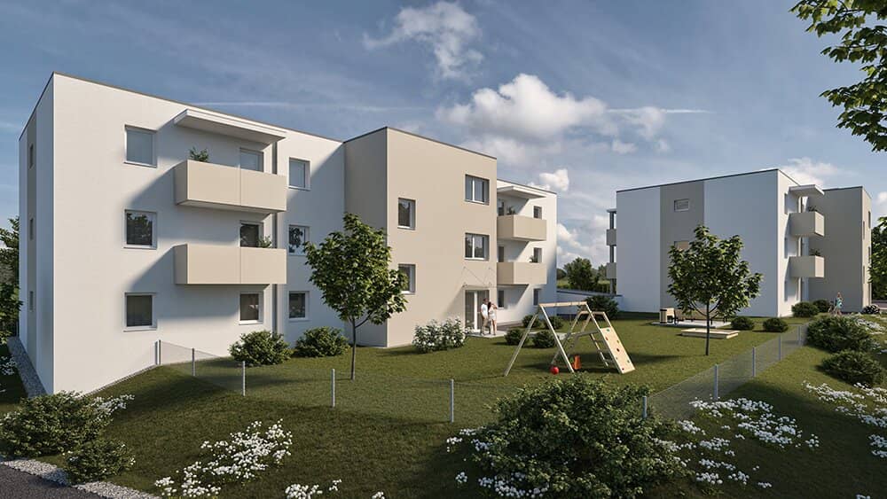 Condominium with 2 balconies in Walding (residential construction funded)