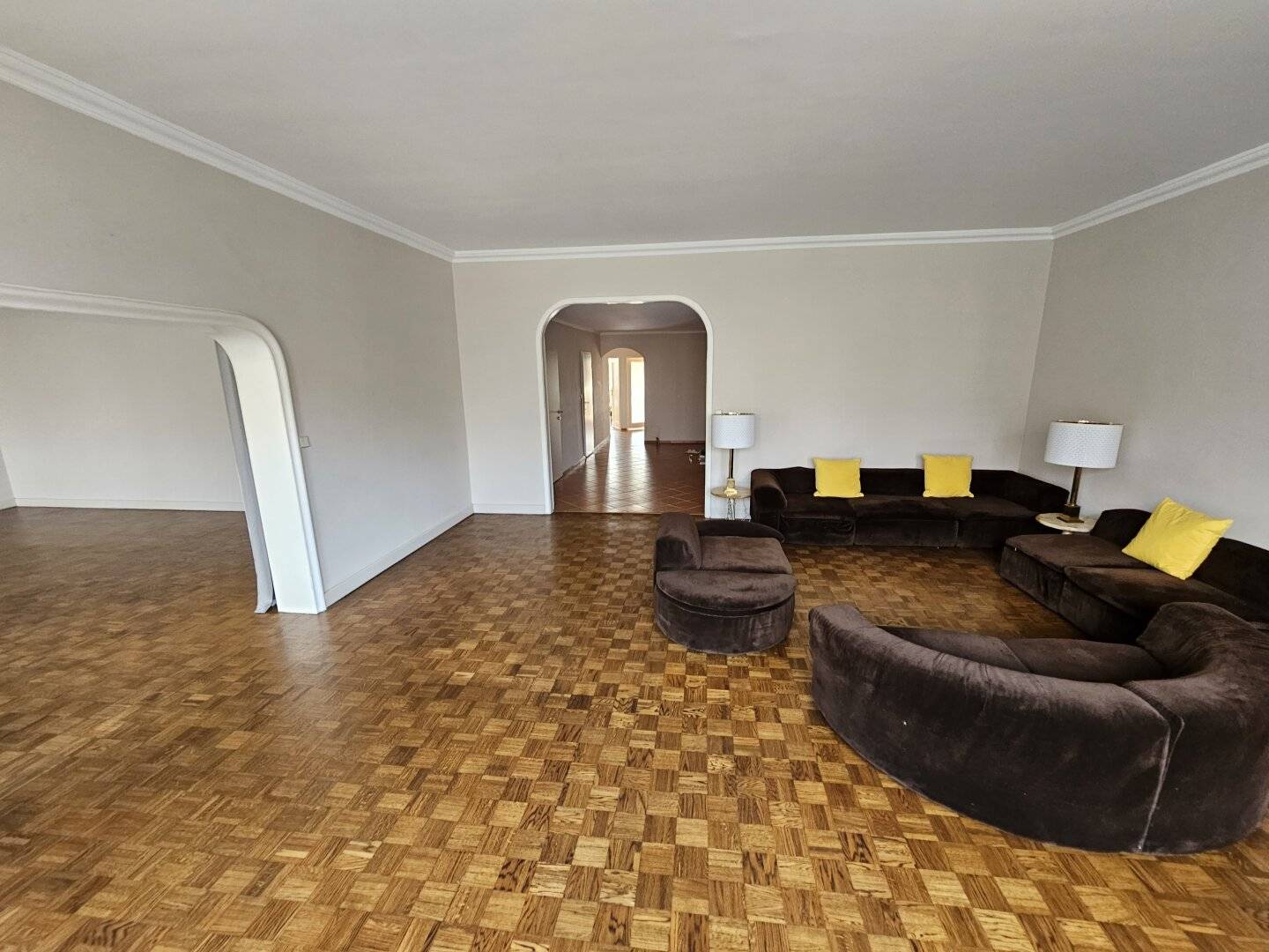 Representative balcony apartment in the embassy district near Belvedere with green view, shared garden access and garage space