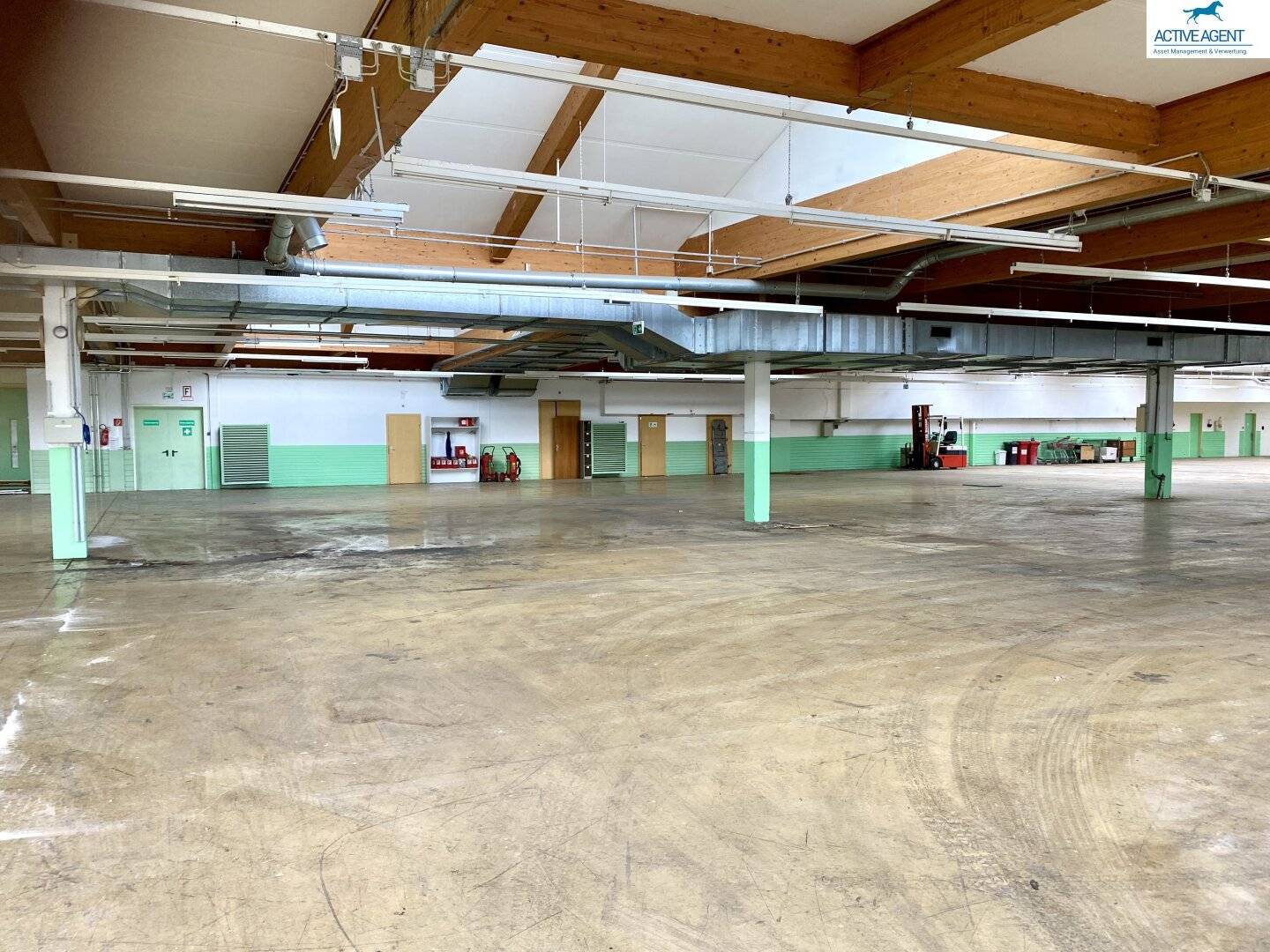 Aktion € 3,5/m2/netto geräumiger Hallenkomplex mit 4.000m2 für Lager/Gewerbe am Attersee zu vermieten