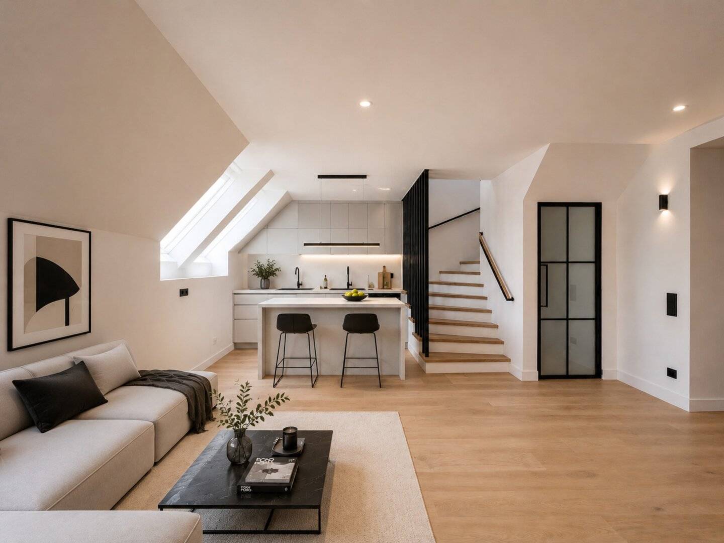 Design-Dachgeschoss-Maisonette mit Dachterrasse und traumhaftem Blick I ERSTBEZUG