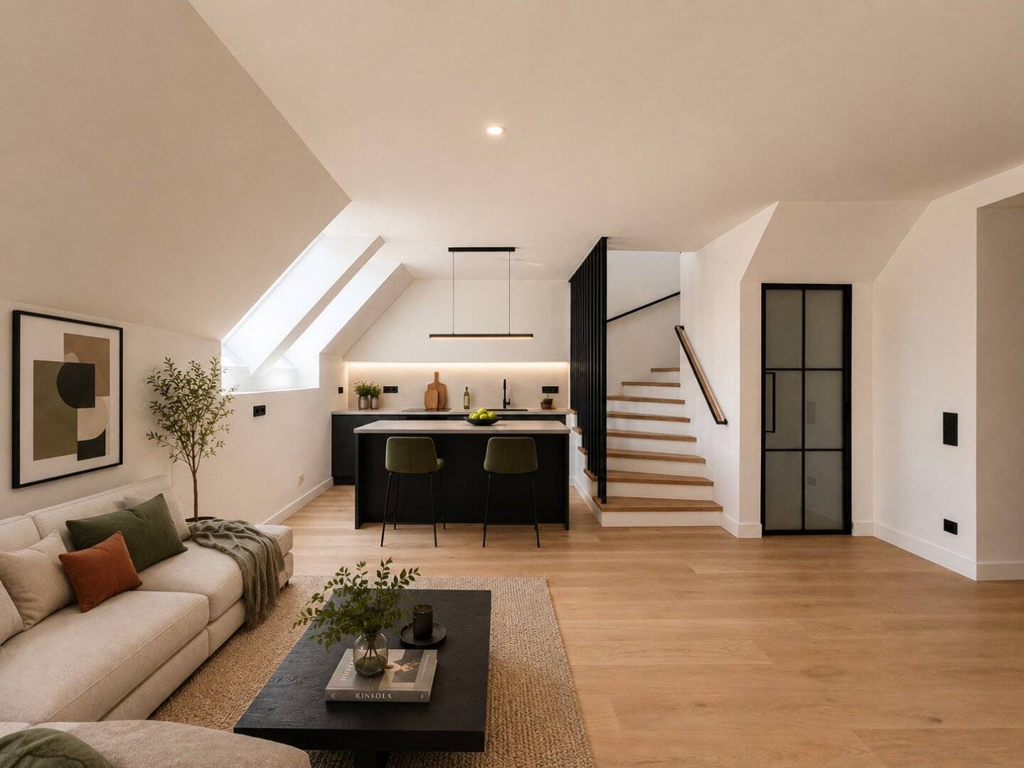 Design-Dachgeschoss-Maisonette mit Dachterrasse und traumhaftem Blick I ERSTBEZUG