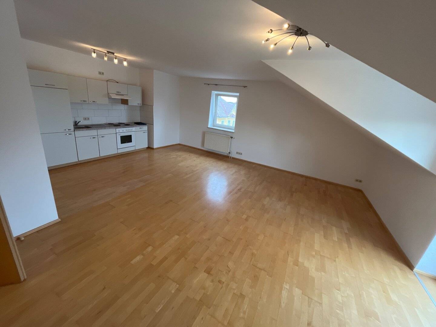 Two room apartment with fitted kitchen and small balcony