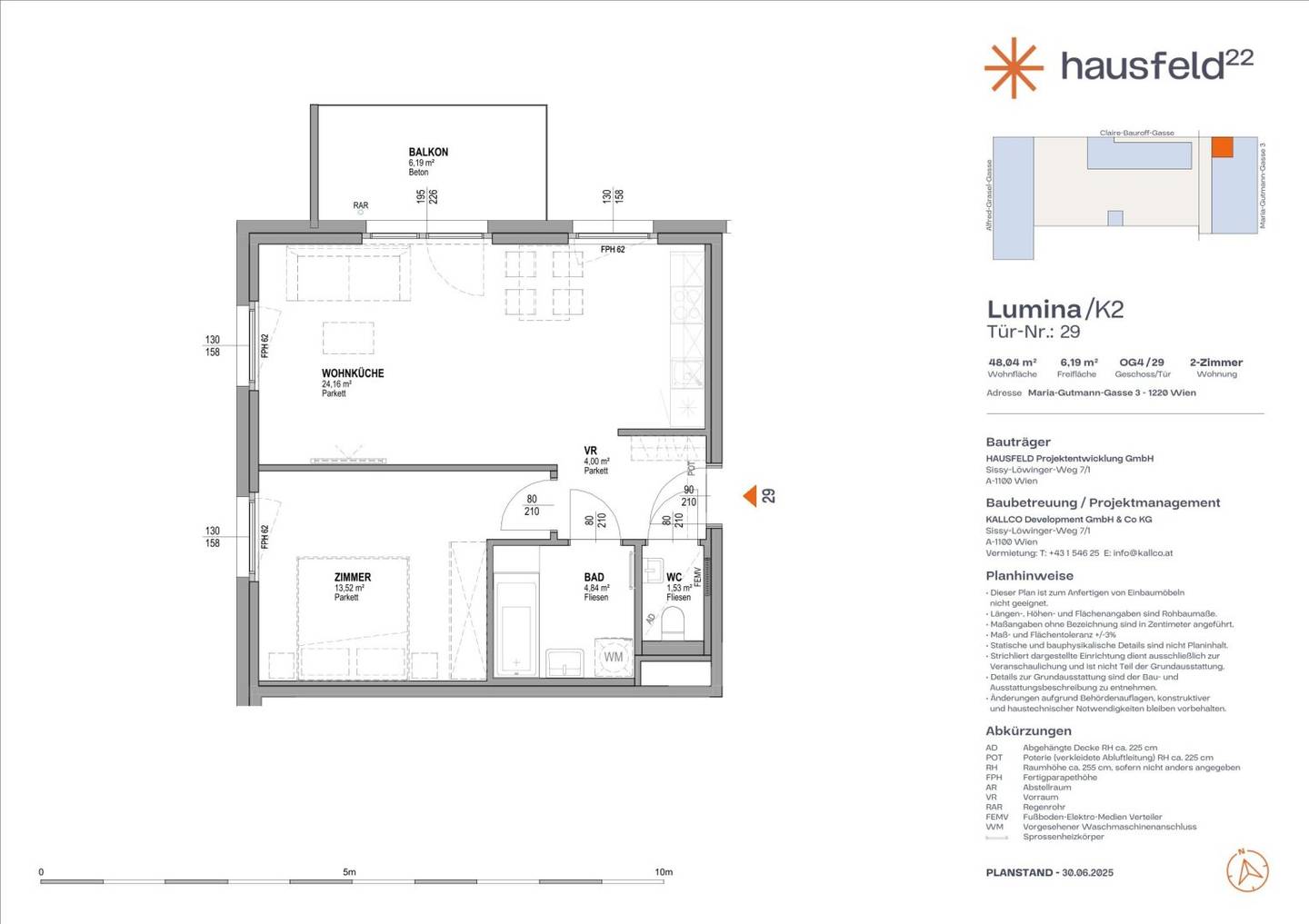 Top: C.29  ● LUMINA in Hausfeld²² ● Unlimited lease ● Book an appointment online: www.hausfeld22.at/lumina