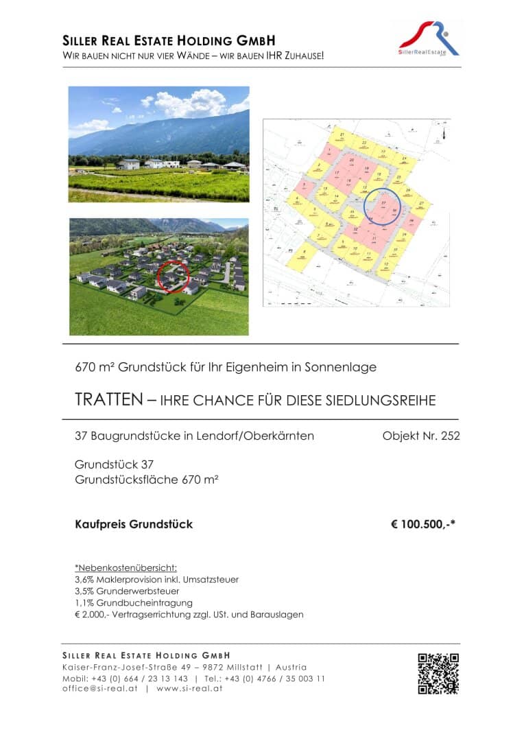 TRATTEN - Ihre Chance für diese Siedlungsreihe (G37)