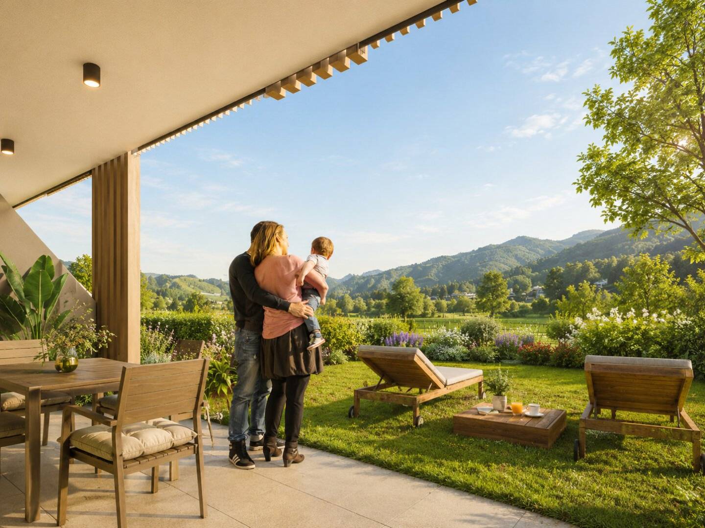 Wohnen im Grünen: Familien Erdgeschosswohnung mit privatem Garten & Terrasse (B3)