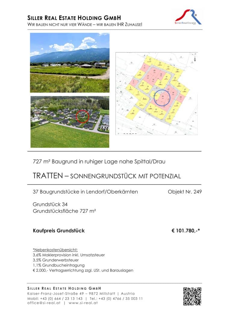 TRATTEN - Sonnengrundstück mit vielseitigem Potenzial (G34)