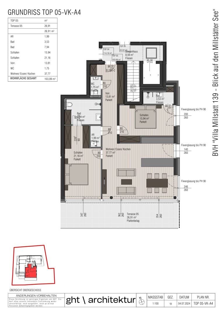 VILLA MILLSTATT - Luxury Penthouse with 180° Lake View