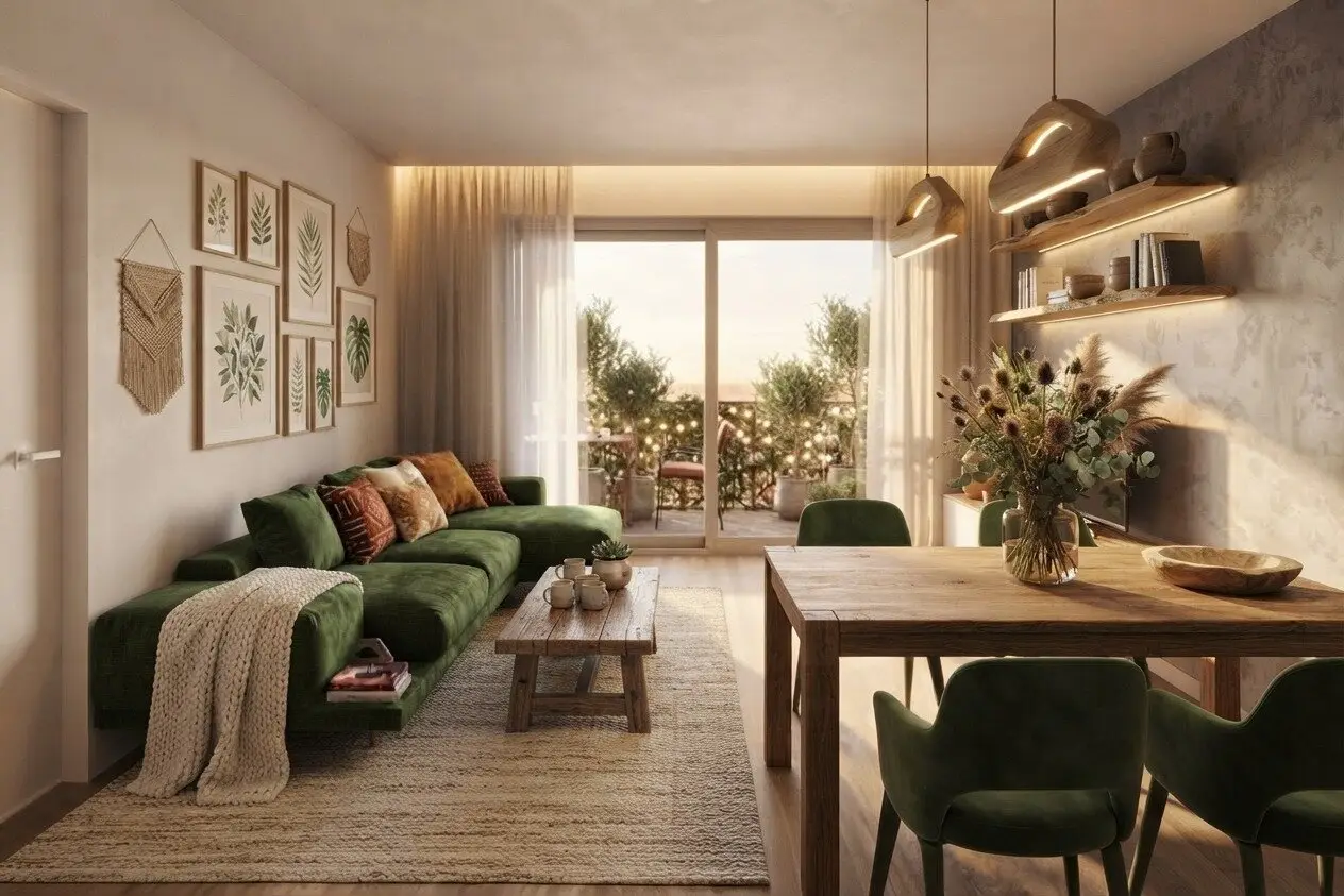 Zwei Zimmer, viel Freiraum - moderne Wohnung mit großer Terrasse (B5)