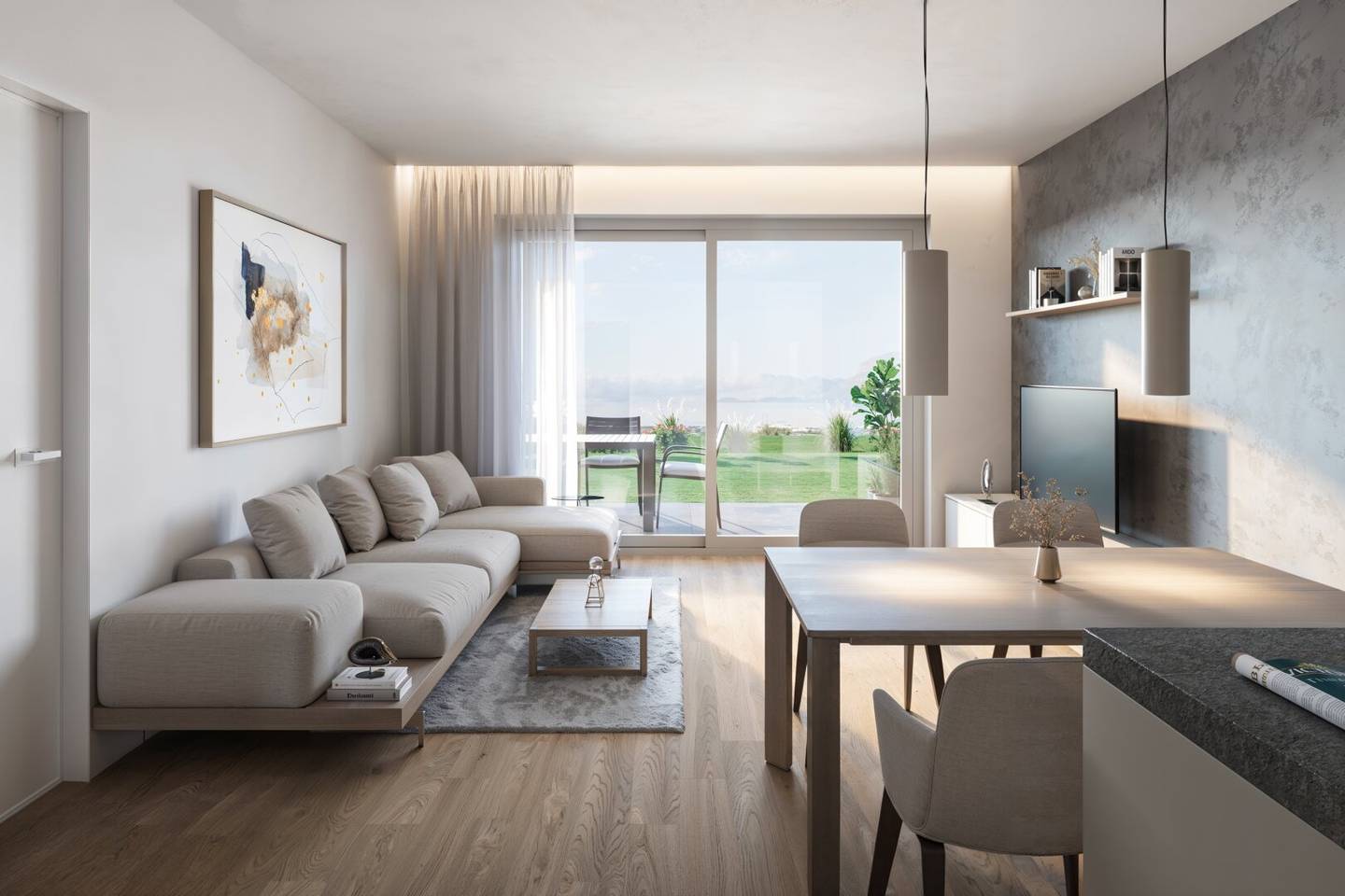 Lichtdurchflutete 2-Zimmer Wohnung mit Bergblick (B5)