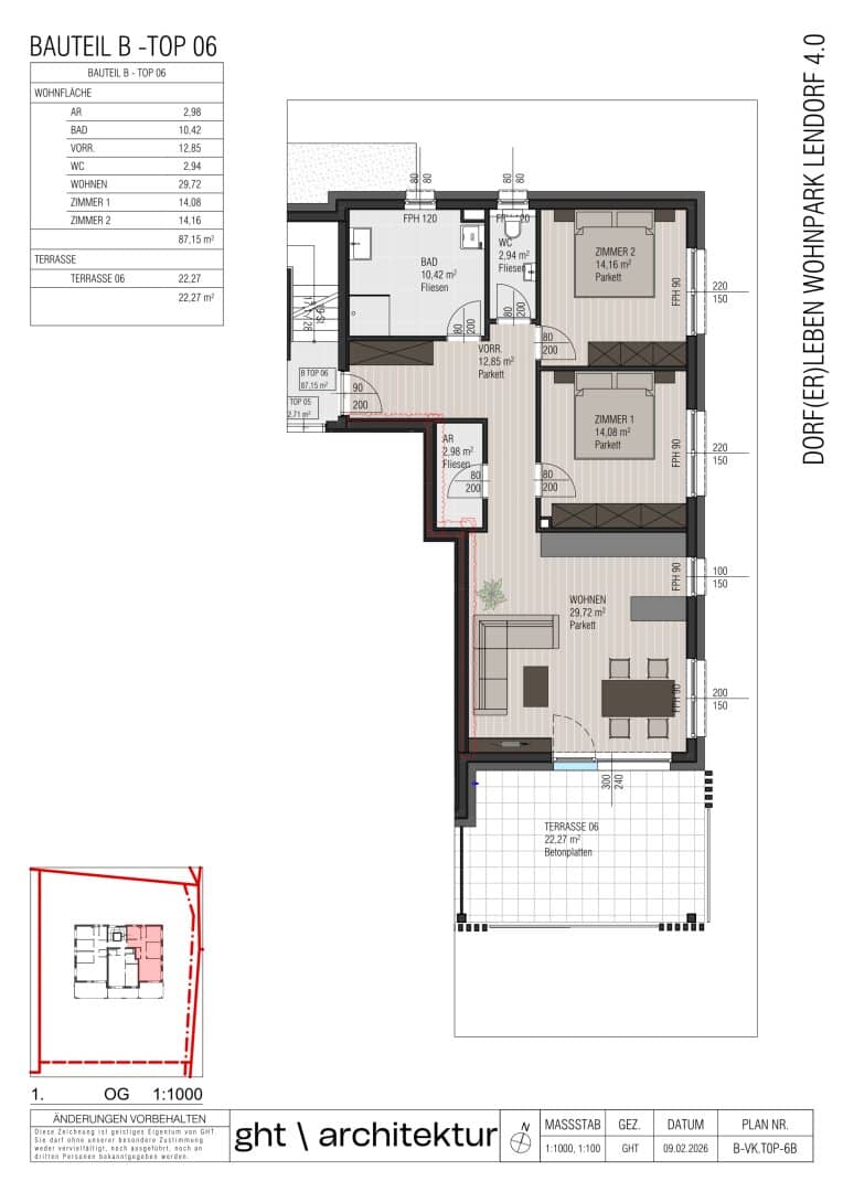 Weitblick & Wohlgemfühl: Moderne 3-Zimmer Wohnung in Lendorf (B6)