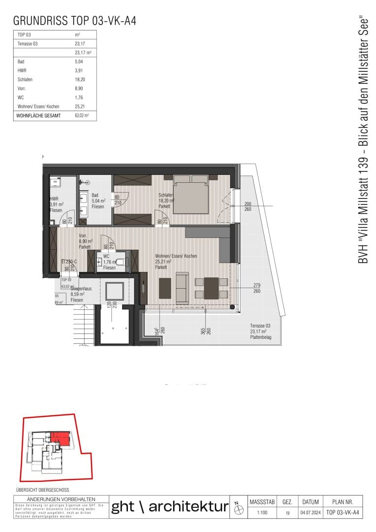 VILLA MILLSTATT Penthouse Flair on 63 m² with Panoramic View