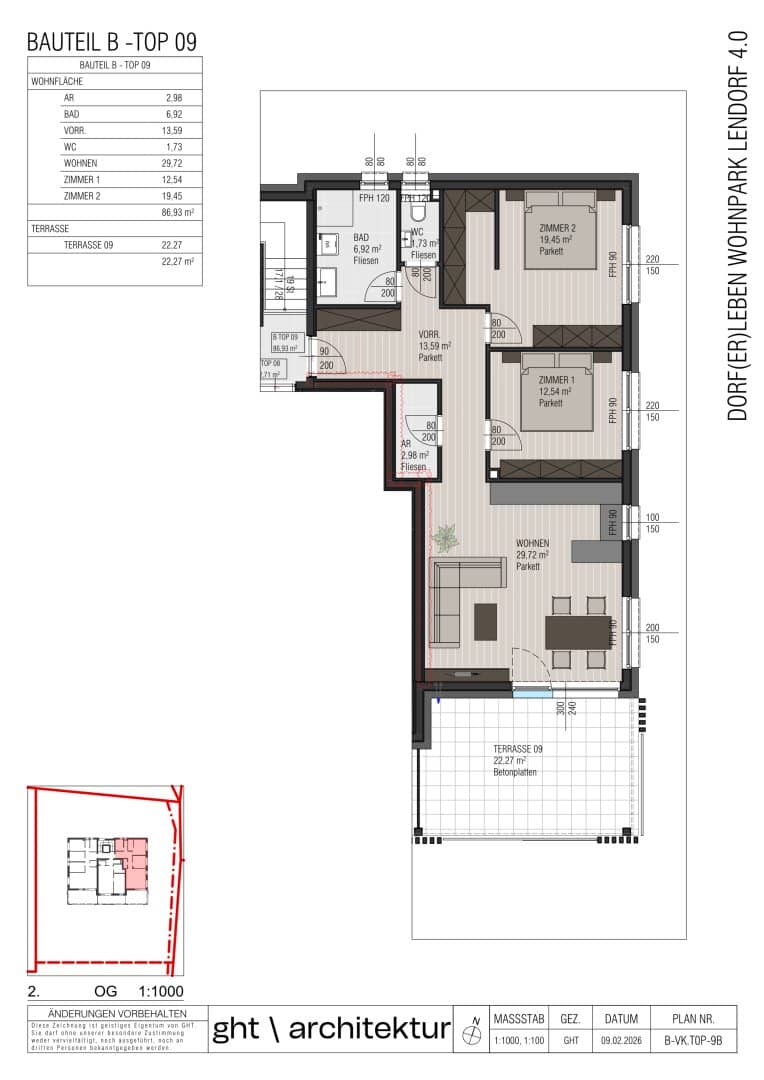 Luxus.Atempause: 3-Zimmer-Penthouse mit Sonnenbalkon (B9)