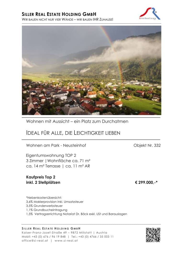 NEUSTEINHOF - Obergeschoss mit Wohlfühlfacktor: hell, offen, modern (Top 2)