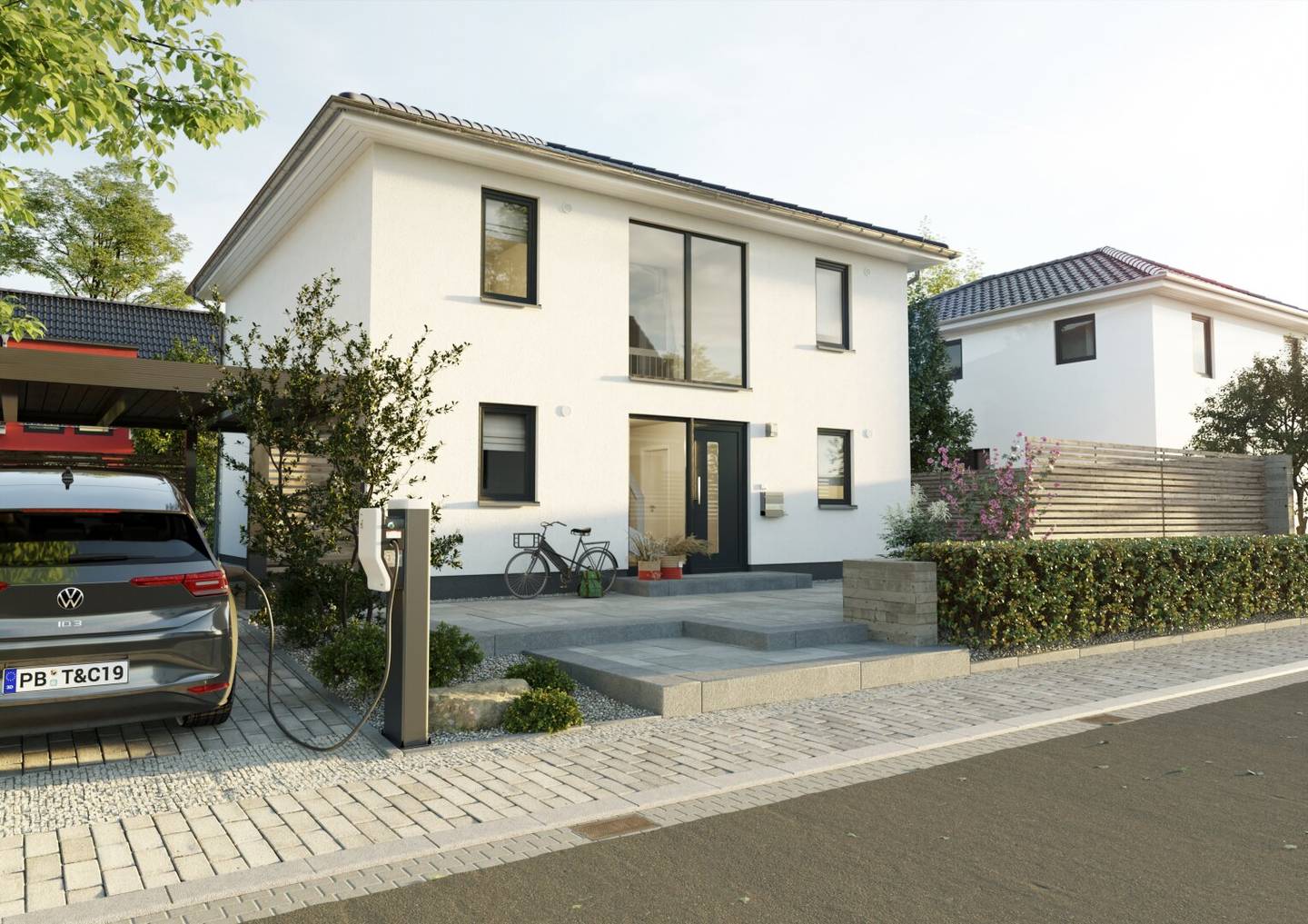 Großzügige Stadtvilla in Massivbauweise Nähe Wolkersdorf (nur mehr 3 Grundstücke verfügbar!)