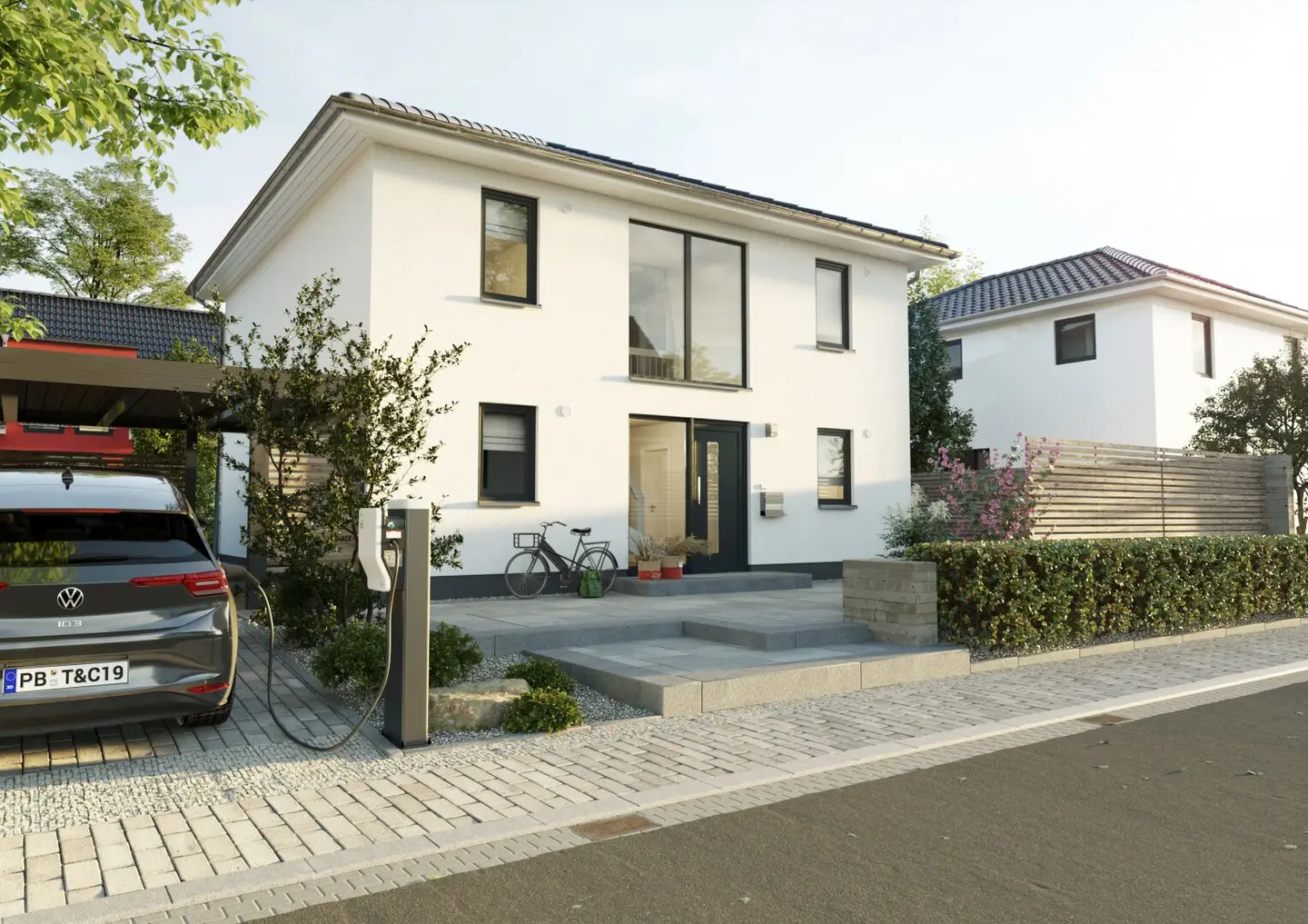 Großzügige Stadtvilla in Massivbauweise Nähe Wolkersdorf (nur mehr 3 Grundstücke verfügbar!)