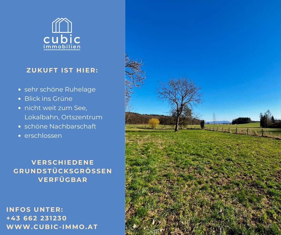 Bauen in St. Pantaleon_Grundstücksreserve am Grünland; Nähe Höllerersee