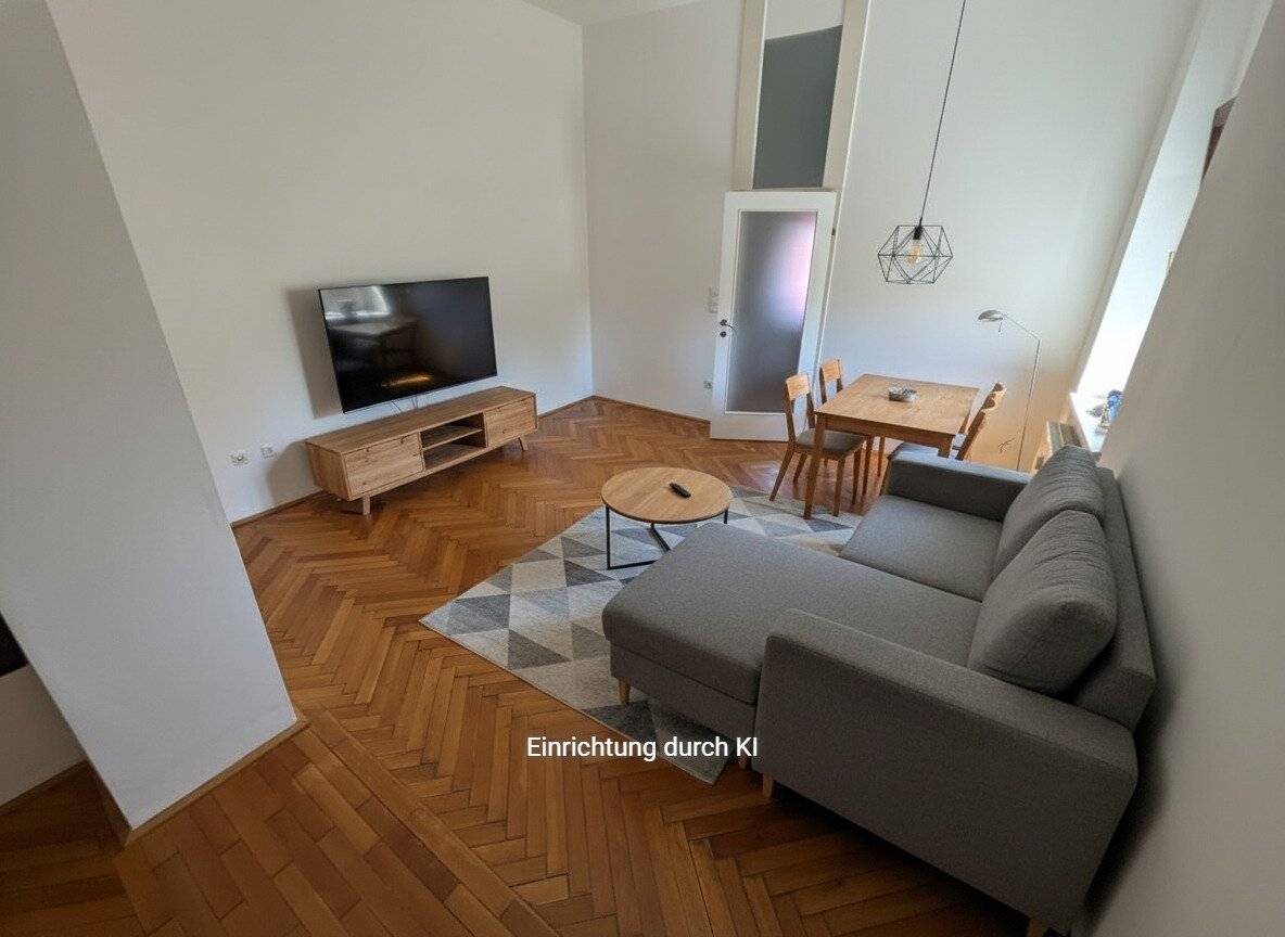 Well laid out two room apartment in central yet quiet location with furnished kitchen in Ried