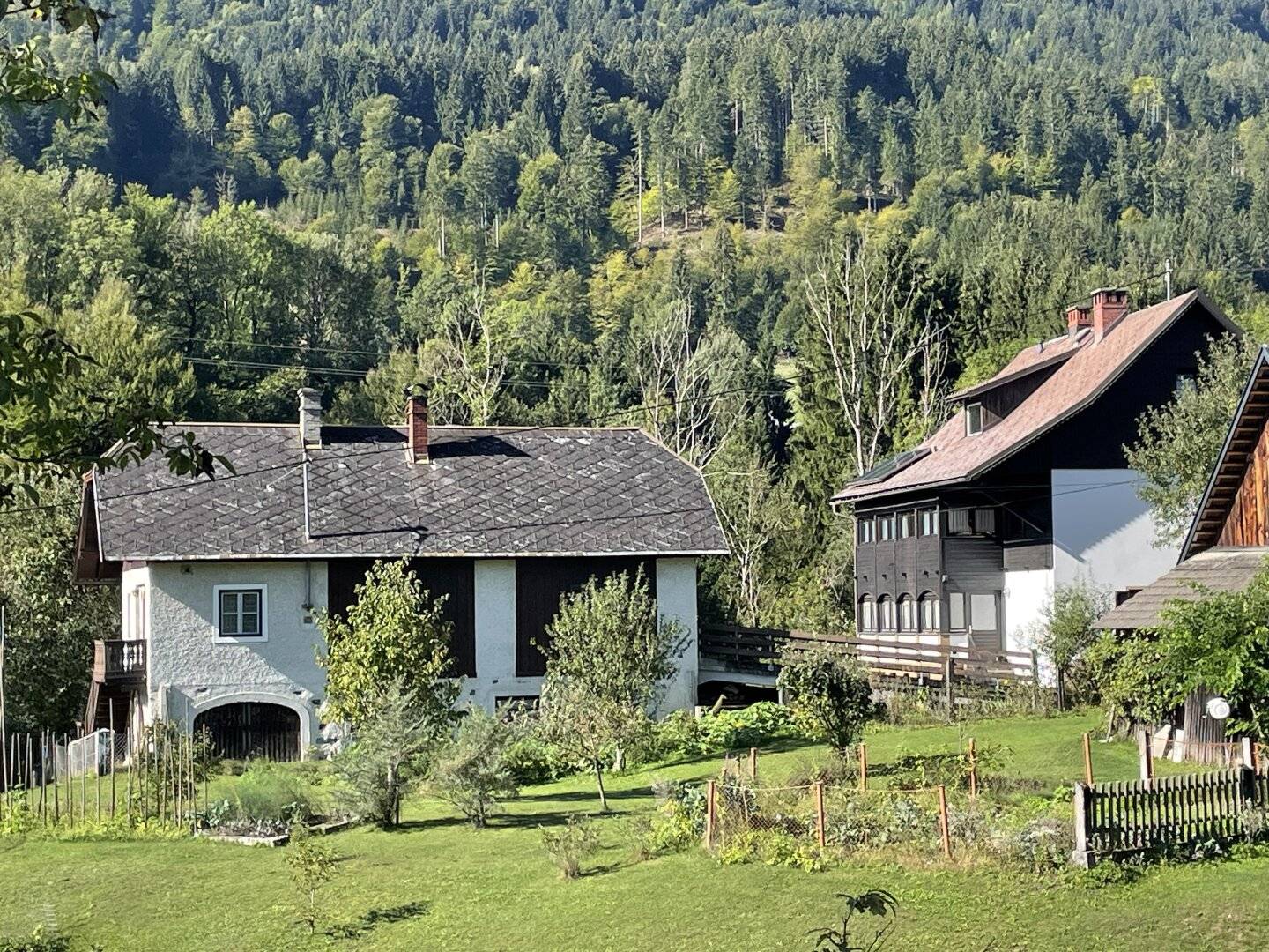 Charming solid house in Grünburg with green view, pellet heating and 773 m² garden