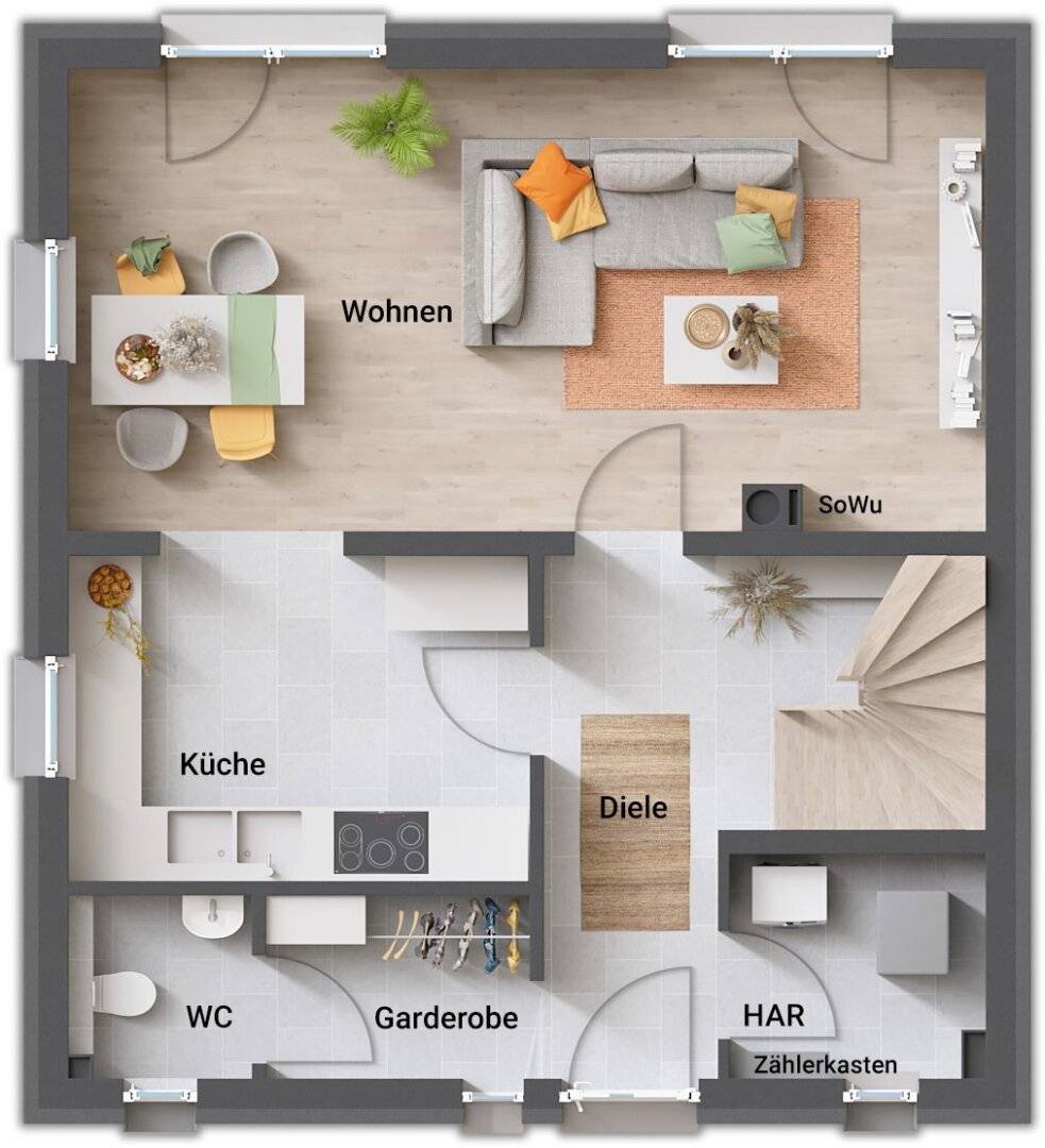 Genau richtig für eine kleine Familie