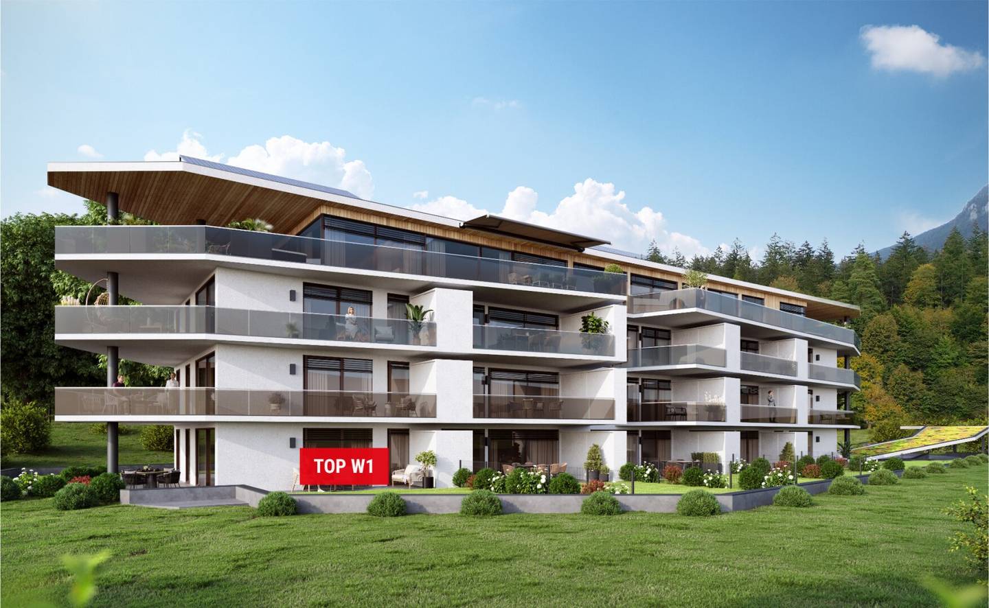 3 room garden apartment with approximately 121 m² outdoor space directly on the Kaiserbach