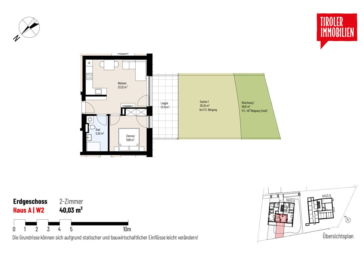 2-Zimmer-Gartenwohnung in Oetz, provisionsfrei