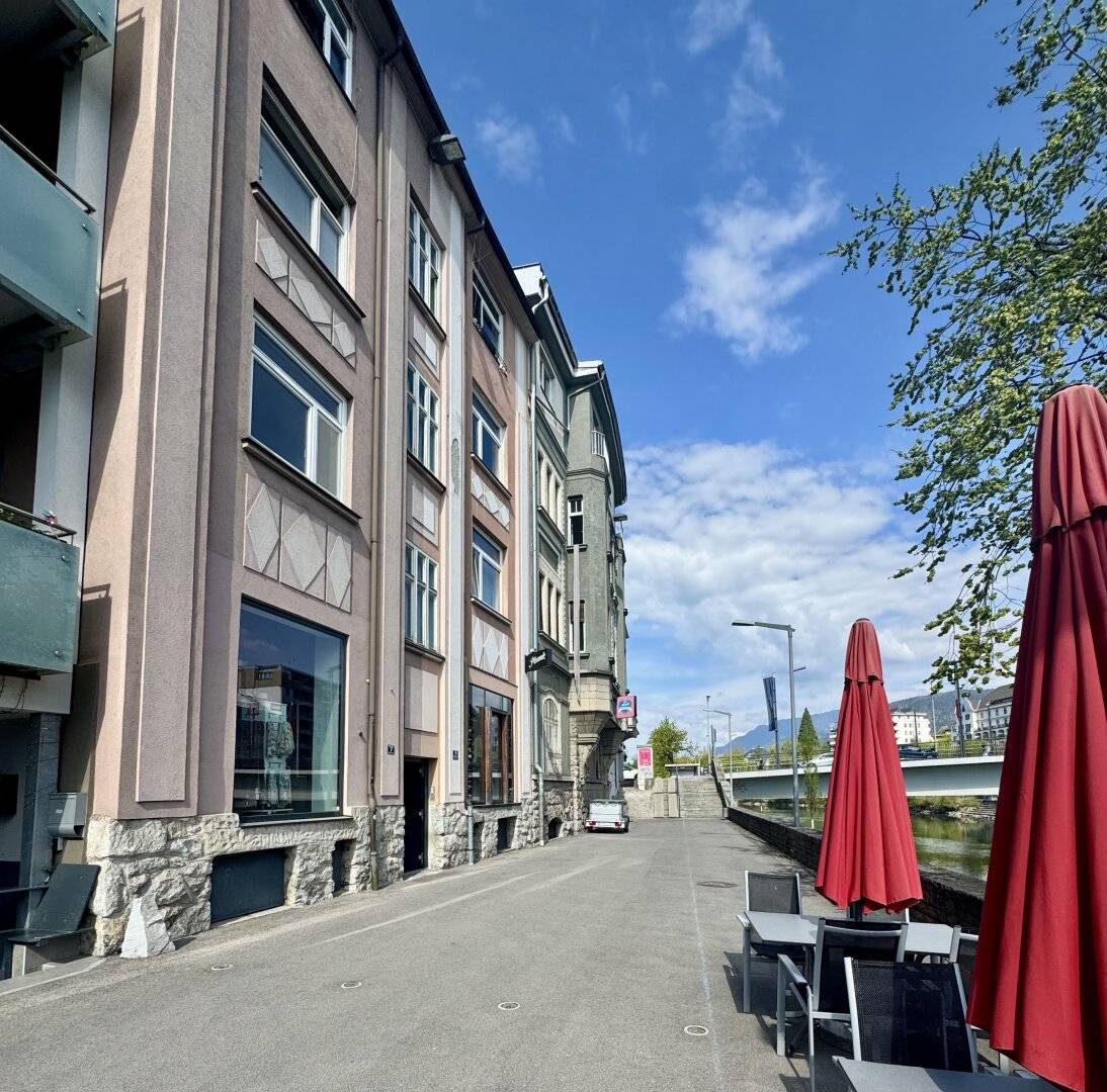 Investment property in a premier location in Villach directly on the Drau river bank with attractive development potential for sale