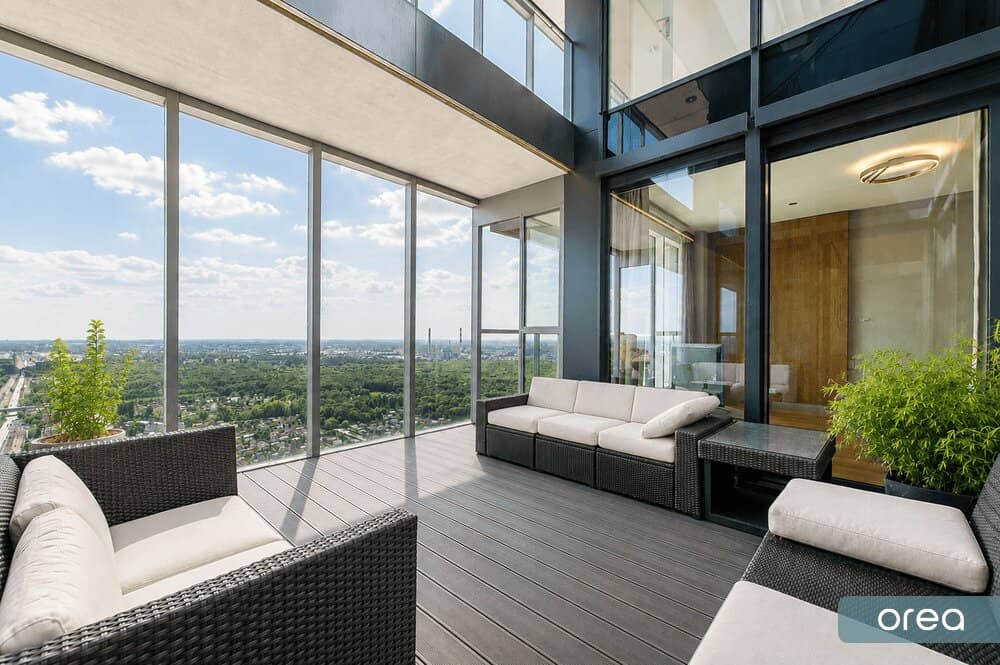 orea | Penthouse über drei Ebenen im Marina Tower – private Dachterrasse über der Donau