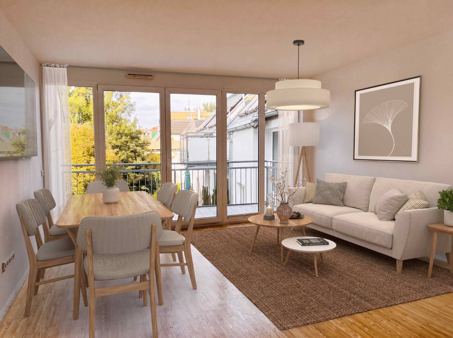 AM KÜHBERG / SCHWALBENNEST: Sympathische, helle 4-Zimmer-Wohnung mit großem Sonnenbalkon