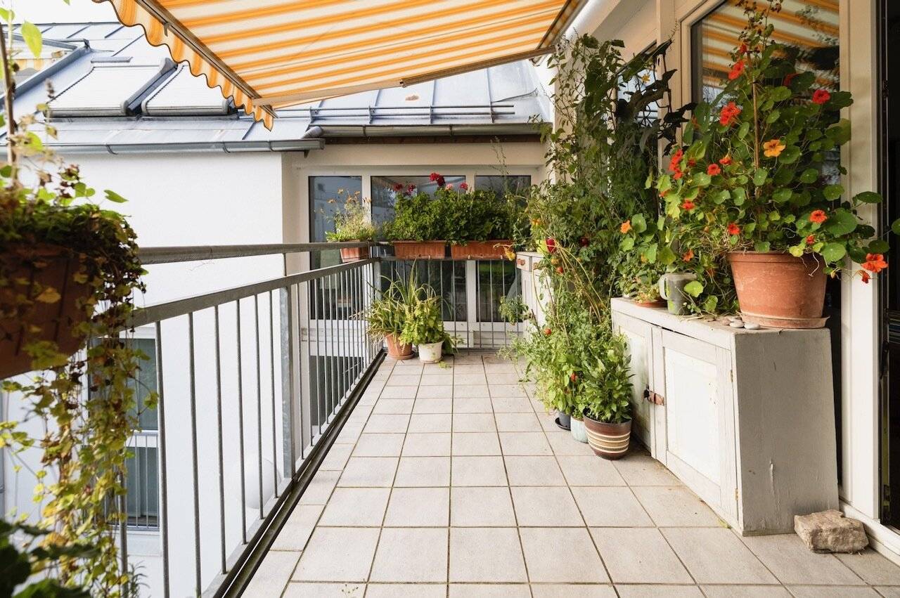 Near the Old Town: Sunny 4-room apartment with terrace and green view
