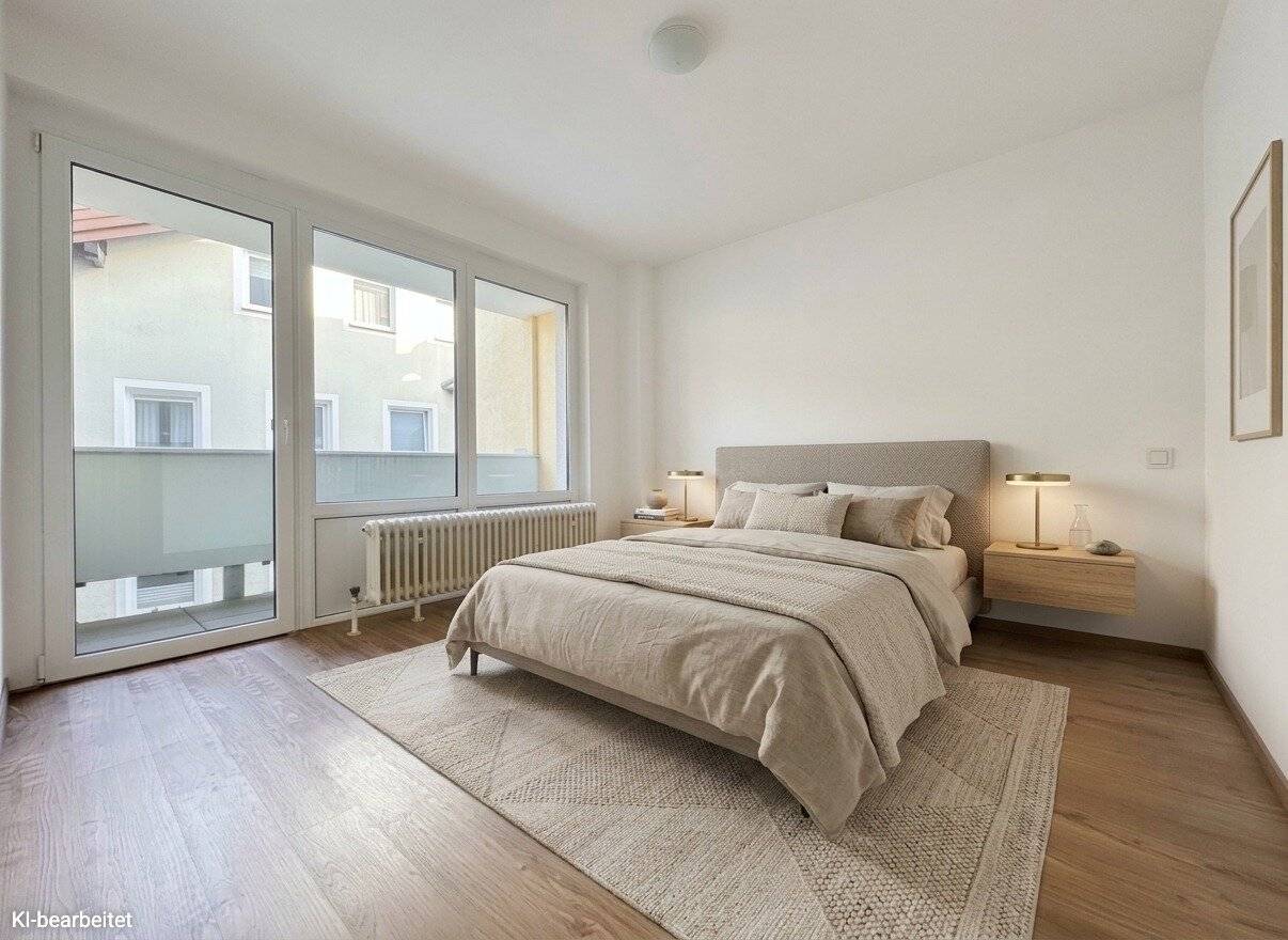 93,51 m² zum Leben. 4 Zimmer. Mehrere Balkone.