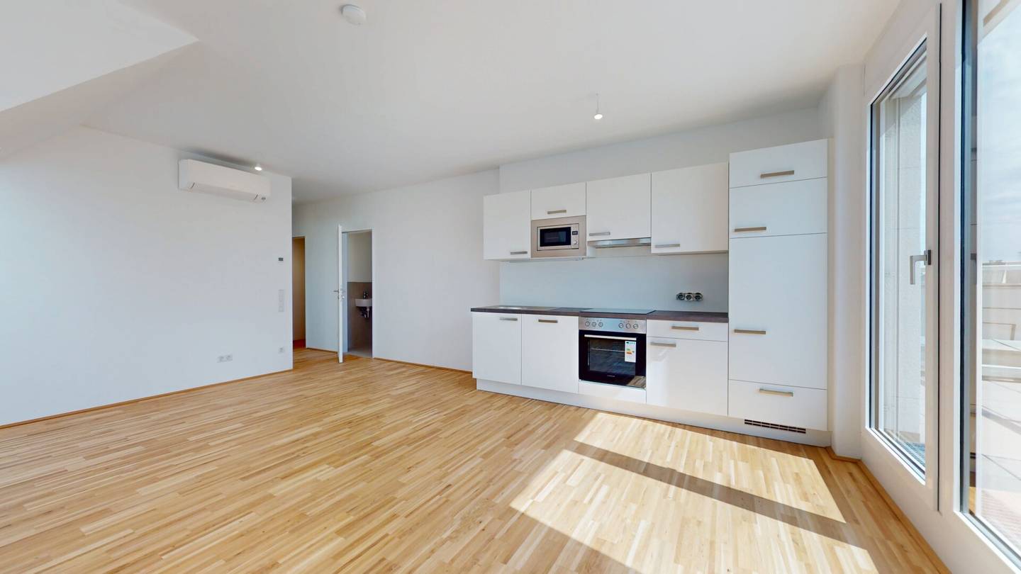 Exclusive 4-room maisonette in first occupancy with two outdoor spaces