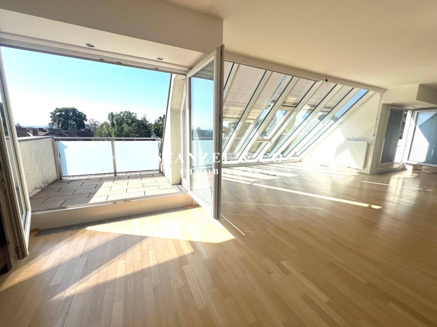 Modern terrace apartment with beautiful distant view