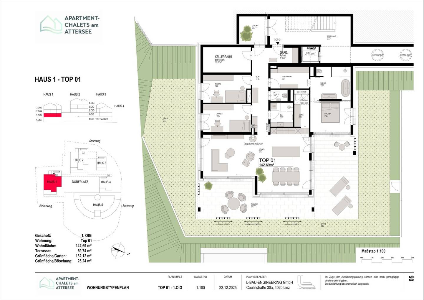PROVISIONSFREI - Exklusive Apartment-Chalets am Attersee in Nußdorf